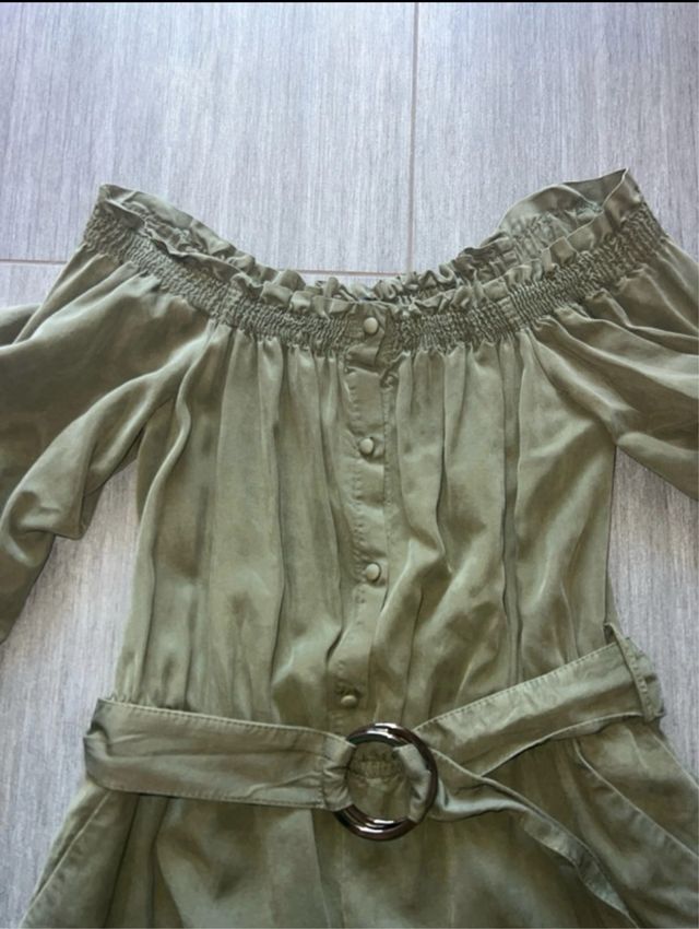 Mono corto verde militar de zara