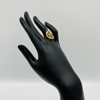 LANZADERA PIEDRAS VERDES 18K