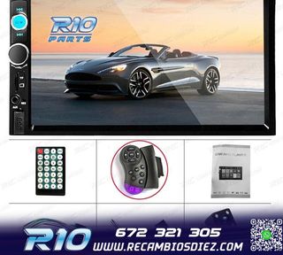 RADIO 2DIN 7" TÁCTIL BLUETOOTH USB SD + CAMARA MARCHA ATRÁ