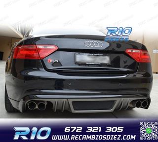 DIFUSOR AUDI A5 COUPE CABRIO 07-11 LOOK RIEGER