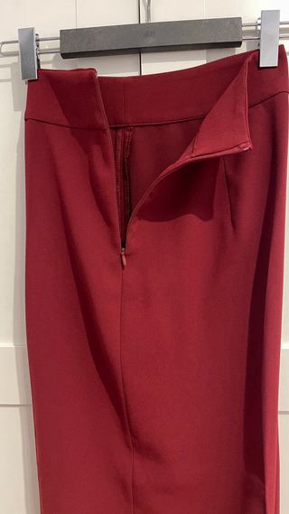 Pantalones Culotte Zara Burdeos
