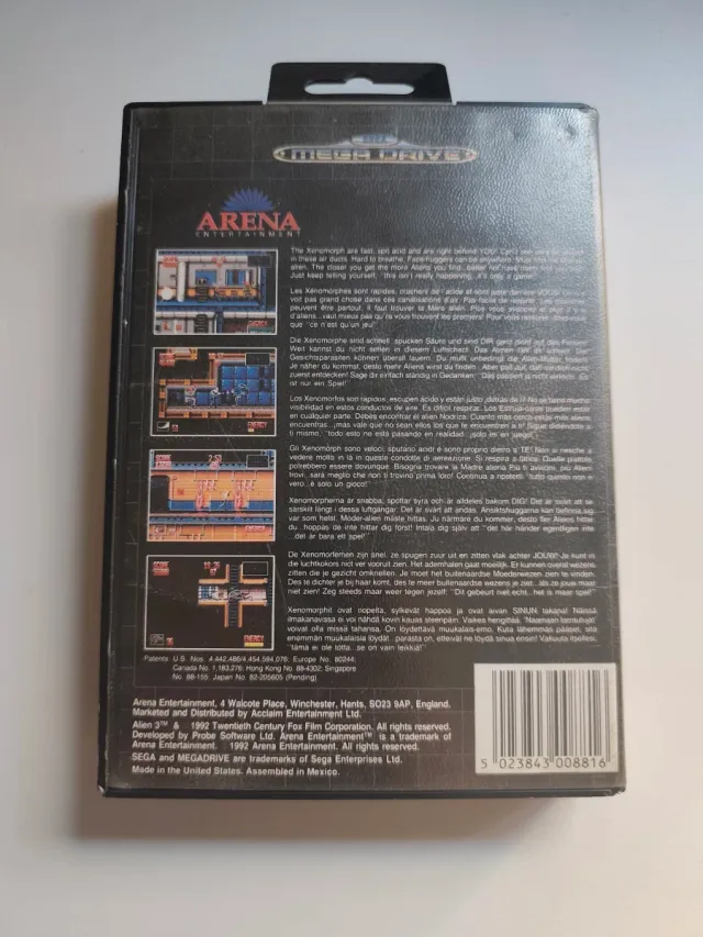 Cartuccia Alien 3 Mega Drive