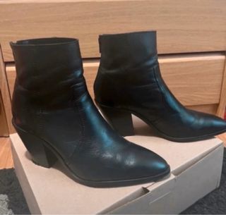 Botines Mango Negros Tacón