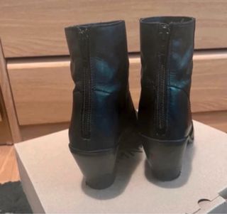 Botines Mango Negros Tacón