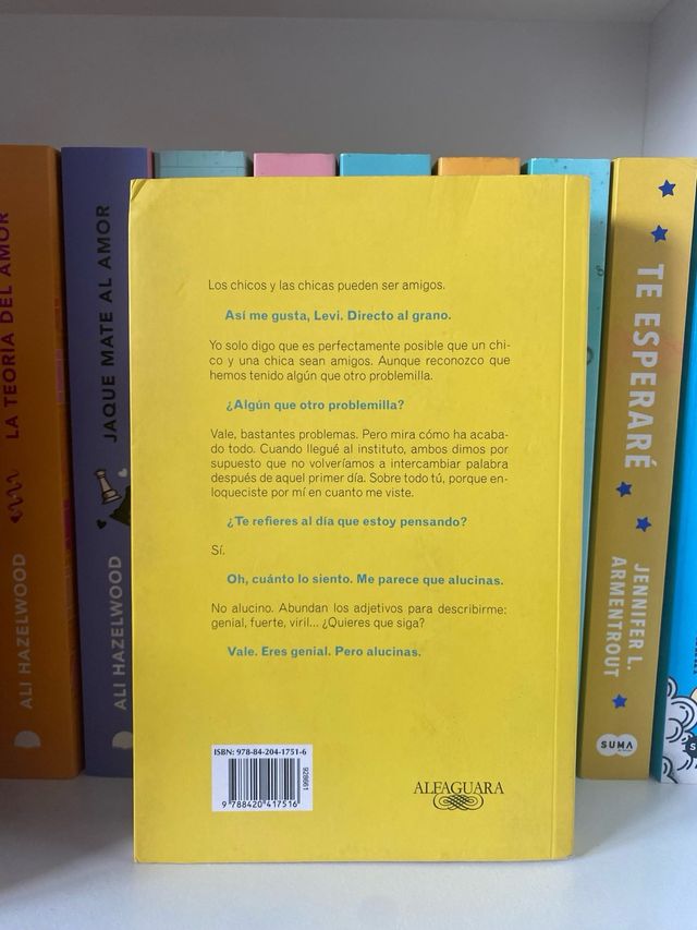 Libro A dos centímetros de ti