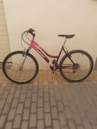 Bicicleta de Montaña Rosa y Roja
