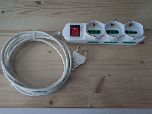 Multipresa 3 prese con cavo 3m interruttore