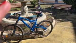 Bicicleta MTB Racer Azul Doble Suspensión