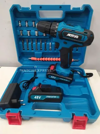 Trapano Avvitatore + Chiave Impatto 4 Batterie