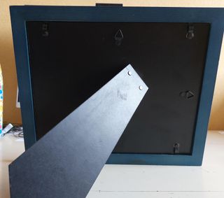Cornice portafoto in legno blu