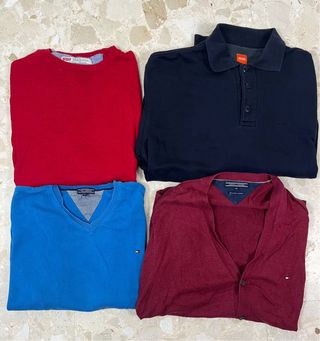 Lote 4 prendas hombre XL (Tommy Hilfiger, Levi’s, 