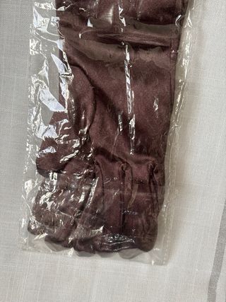 Guantes largos fiesta mujer marrones
