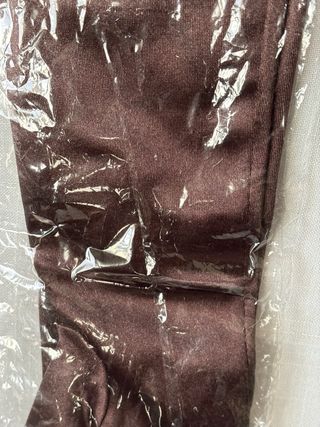 Guantes largos fiesta mujer marrones