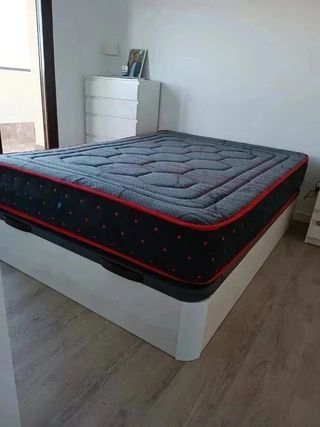 camas: somier, canape abatible, base o colchon.