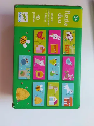Puzzles Duo Djeco Habitat 10 Piezas