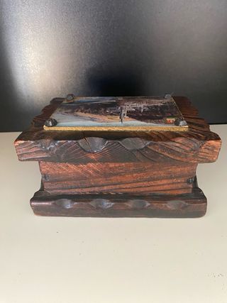 Scatola in legno con immagine