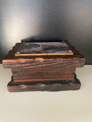 Scatola in legno con immagine