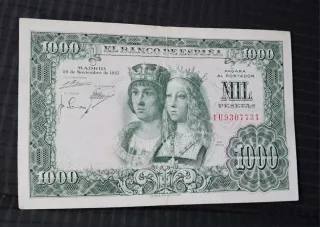 Billete 1000 pesetas  1957