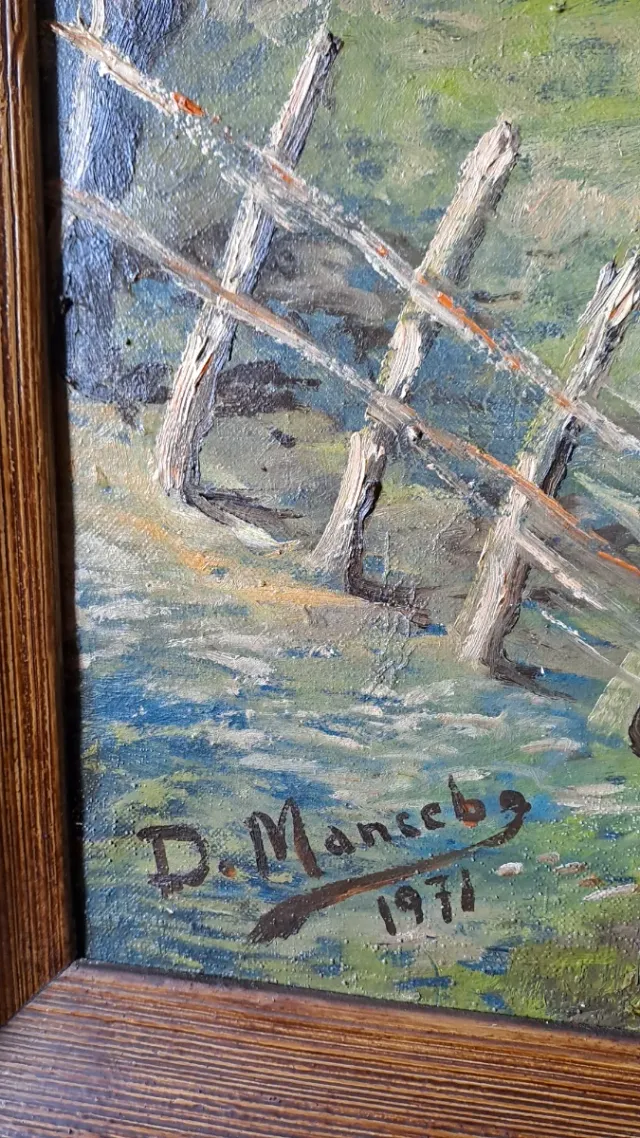 Cuadro Paisaje Rural 140x70cm - D.Mancebo