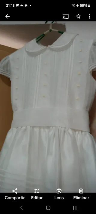 Vestido blanco de primera comunion