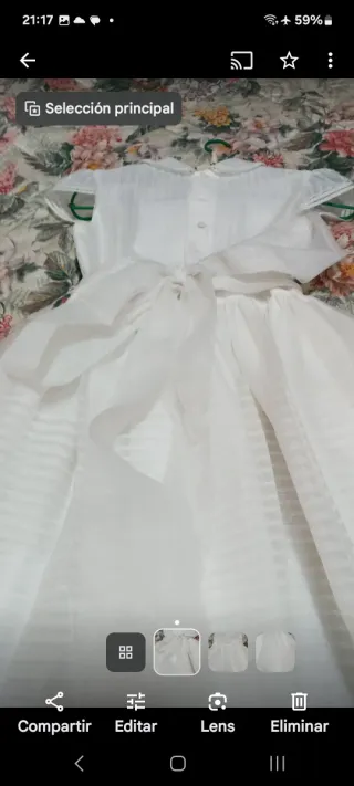 Vestido blanco de primera comunion