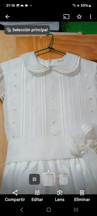 Vestido blanco de primera comunion