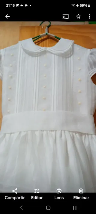 Vestido blanco de primera comunion