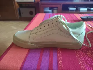 Zapatillas Vans Piel Verde Talla 36 Nuevas