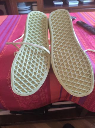 Zapatillas Vans Piel Verde Talla 36 Nuevas