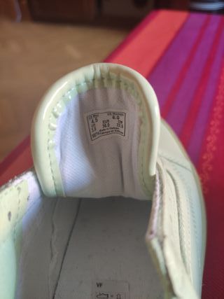Zapatillas Vans Piel Verde Talla 36 Nuevas