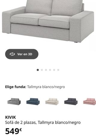 Sofá Kivik de 2 plazas gris