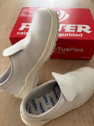 Zapatos de trabajo Panter blancos