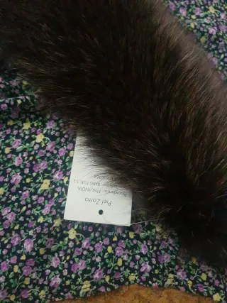 Cuello de zorro para abrigo
