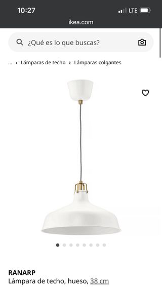 Lámpara de techo Ikea RANARP
