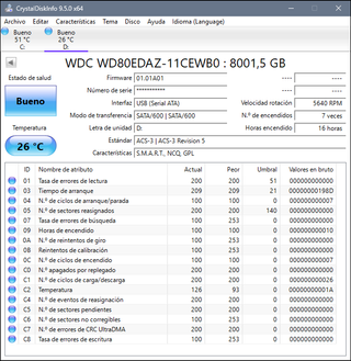 Disco Duro Externo WD 8TB USB 3.0