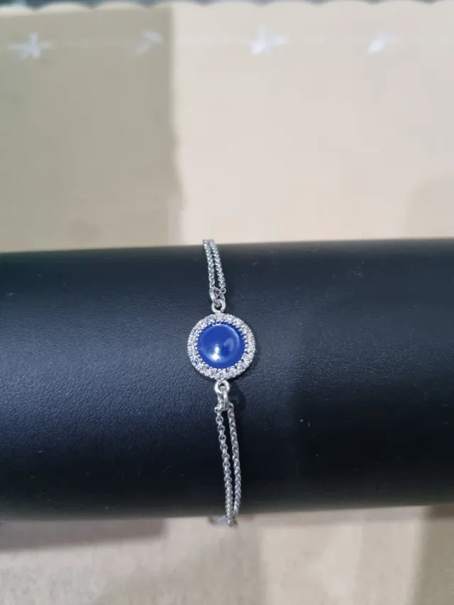 Bracciale Argento 925 con Zirconi Blu