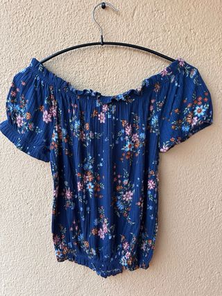 Blusa Springfield floral manga corta
