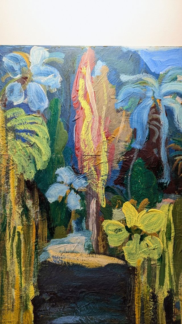 Llopis Beltrá óleo firmado paisaje nenúfares