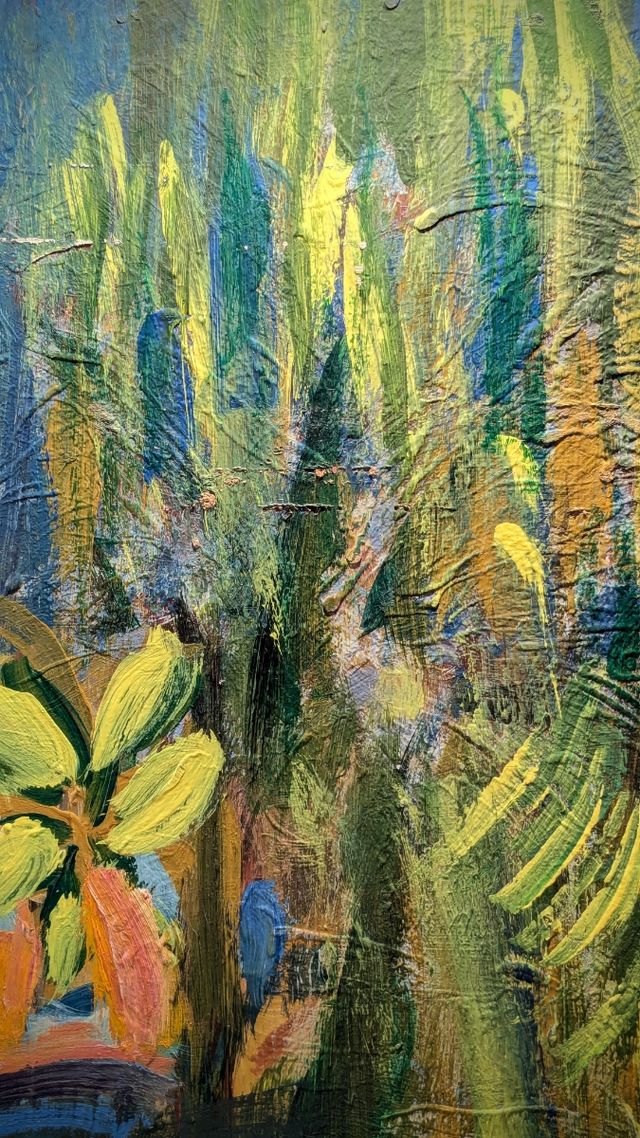 Llopis Beltrá óleo firmado paisaje nenúfares