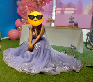 Vestido Quinceañera Morado
