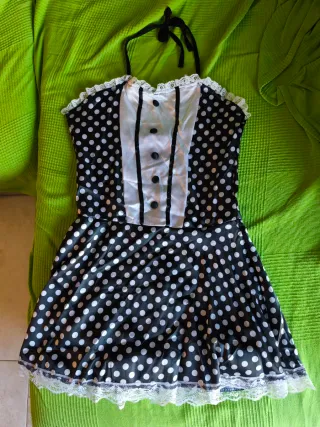 Disfraz Sirvienta Sexy Lunares