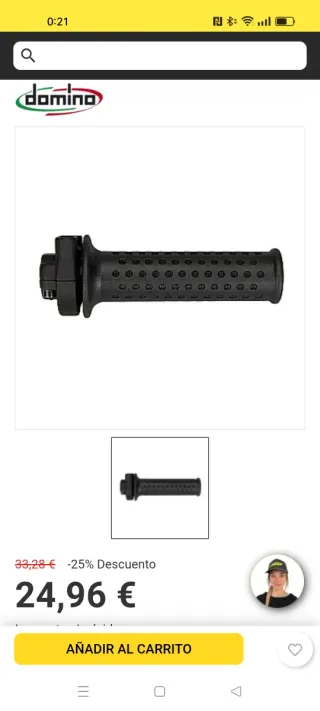 Puño Domino de Gas universal con Manguitos