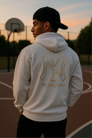 Sudadera New Era Yankees Logo Dorado