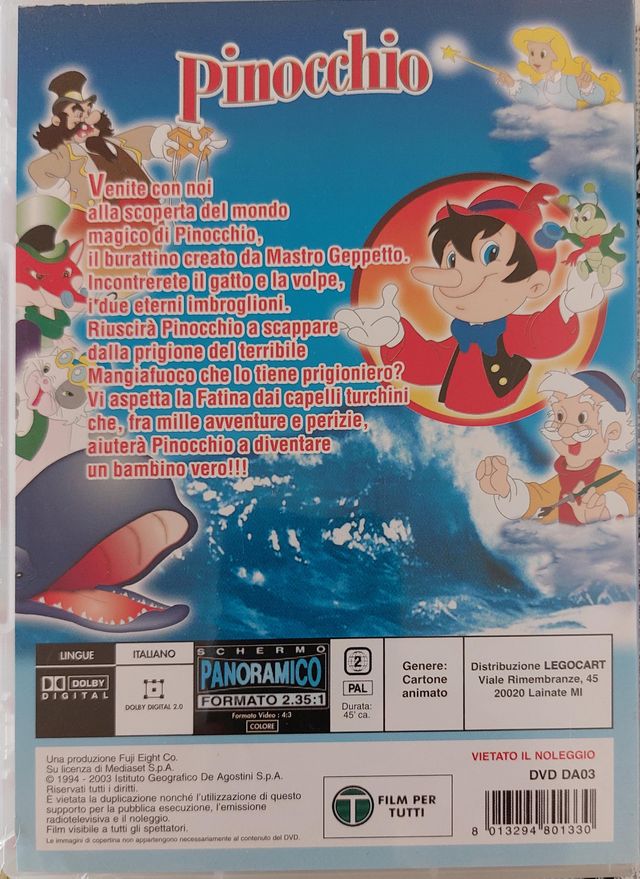 DVD Pinocchio - Film d'animazione