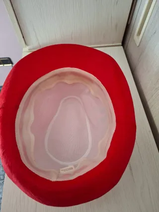 Sombrero Panamá Rojo con Diseño