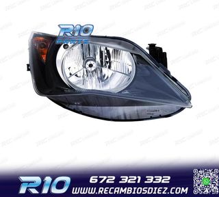 FARO DCH PARA SEAT IBIZA 12-15 FONDO NEGRO