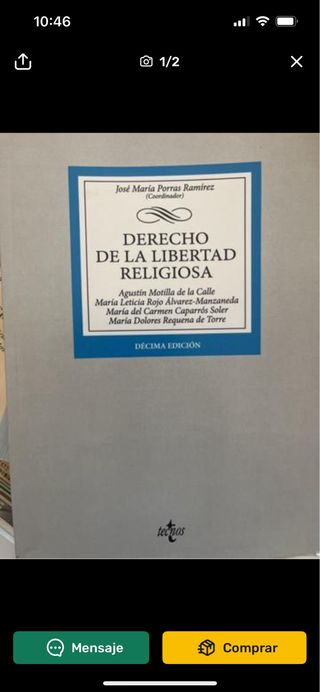 libro de derecho a la libertad religiosa 