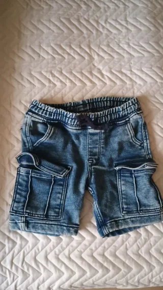 Pantaloncino jeans cargo 3-4 anni