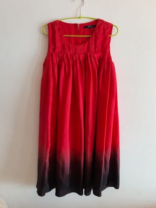 Vestido Gucci Rojo y Negro Talla S
