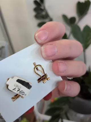 Pendientes Oro 18k Camafeos Corales Lágrima